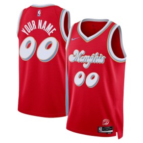 Maillot Basket Homme Memphis Grizzlies Personnalisé 2024-25 Nike City Edition Rouge Swingman